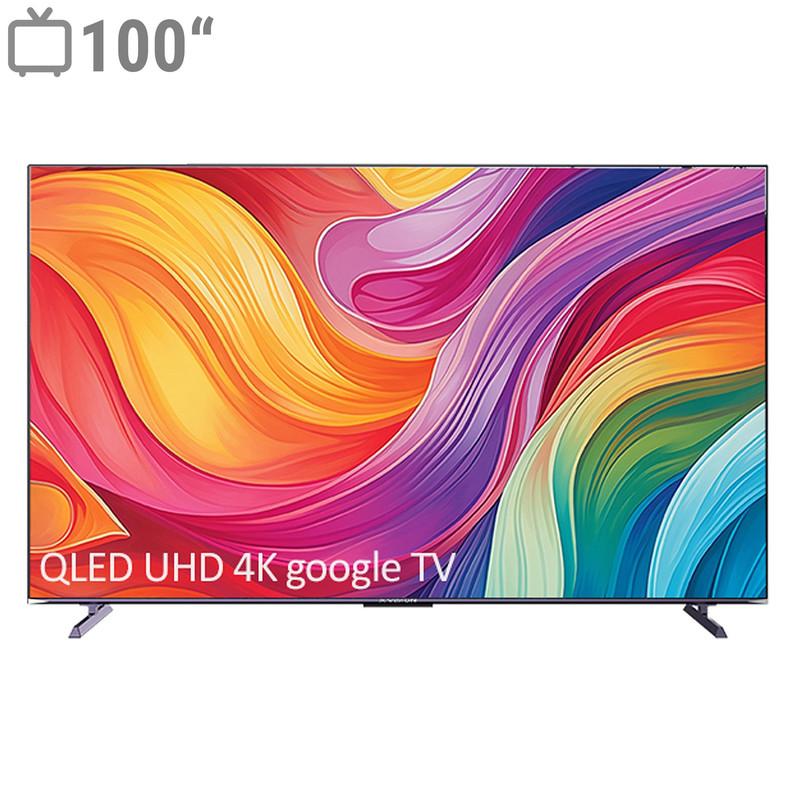تلویزیون 100 اینچ کیو ال ای دی هوشمند ایکس ویژن مدل 100X15